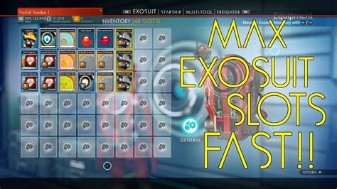 increase exosuit technology slots
